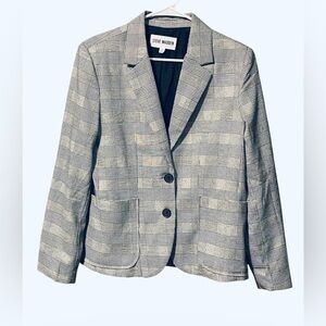 Steve Madden  casual Black and White Plaid Women's Blazer size L
